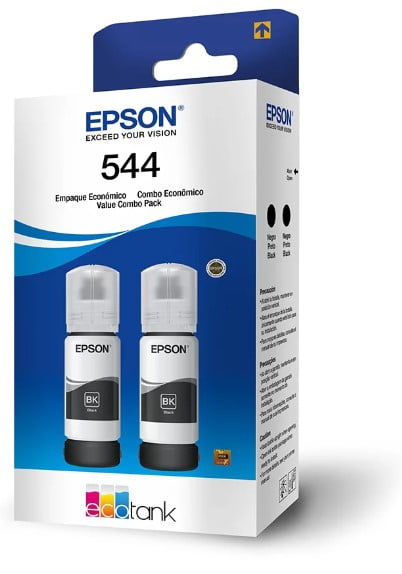 Refil de Tinta Original Epson 544 - Preto - T544120-2P ( DUPLO )