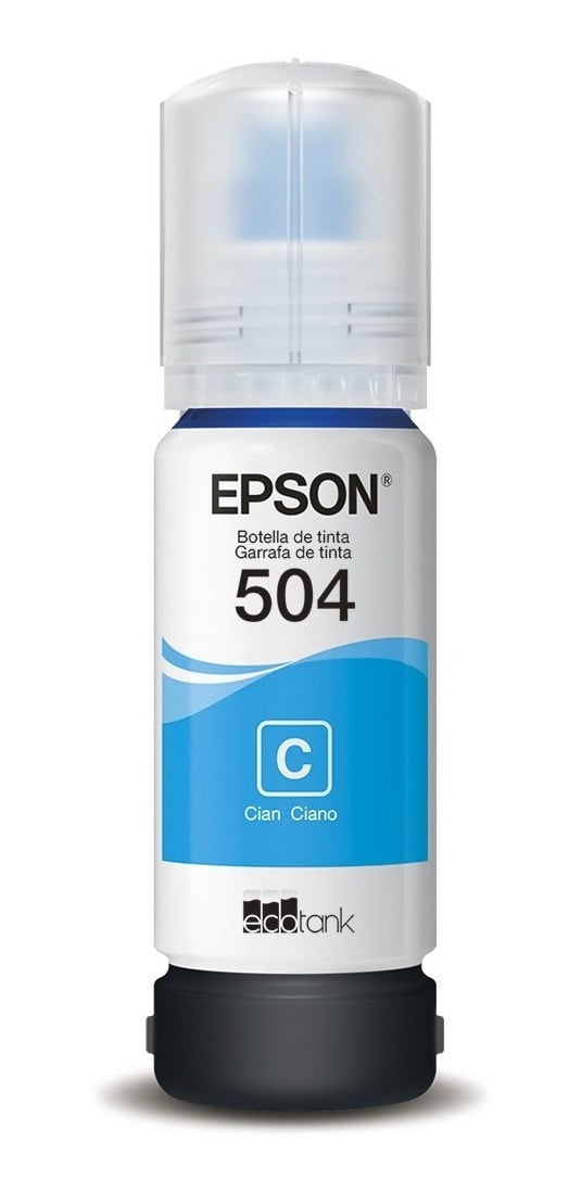 Refil de Tinta Original Epson 504 - Ciano - T504220
