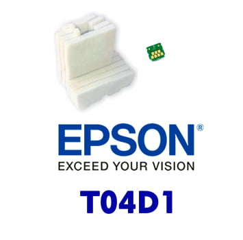 KIT Restaurador para Caixa de Manutenção EPSON T04D1 - L6161 / L6171 / L6191 / 6270 / L6490 / M2170 / L14150