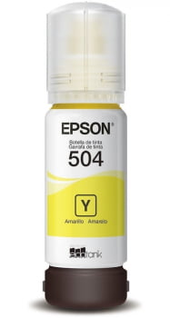 Refil de Tinta Original Epson 504 - Amarelo - T504420